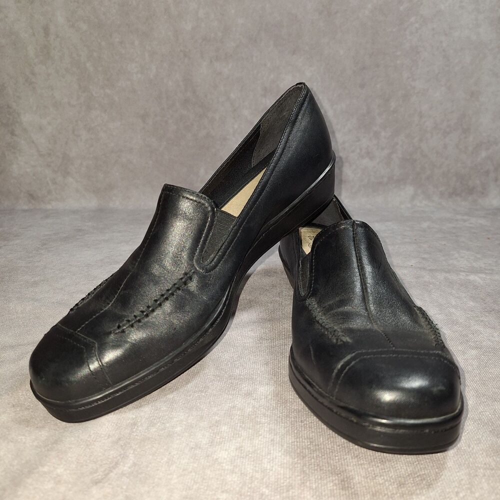 Duck Head Size 8.5M Flat Shoes Women's Black Leather Slip On #162001